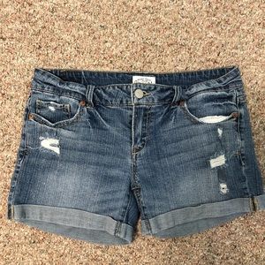 Aeropostale Ripped Denim Shorts